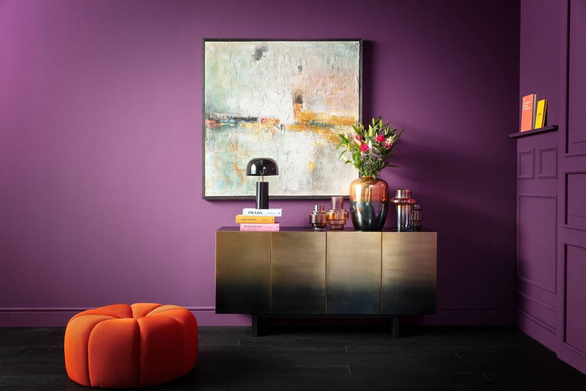 All-over colour creates atmosphere with a touch of retro mood (Objekt Design Space). All-over colour creates atmosphere with a touch of retro mood (Objekt Design Space).