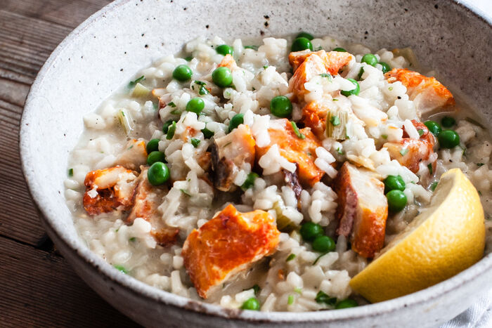 Smoked haddock risotto