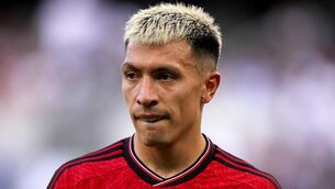 <p>INJURED: Manchester United's Lisandro Martinez will be sidelined through injury for an 'extended period'. Pic: PA</p>