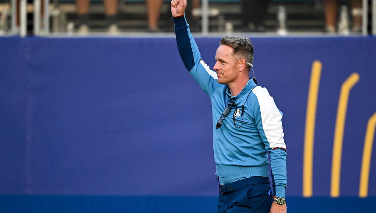 PERFECT START: Luke Donald couldn't have asked for a better start to his sides Ryder Cup campaign. Pic: Brendan Moran/Sportsfile
