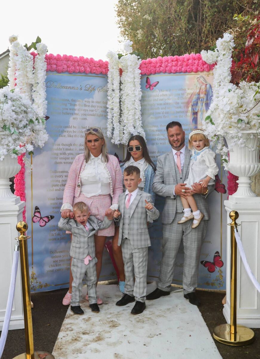 Dollceana Carter is the 10-year-old child who died from complications following surgery on her spine. Her one-year anniversary mass is this Friday. Dollceana parents Michael and Bridget Carter, accompanied by family and friends Photo Credit: Sasko Lazarov / RollingNews.ie Dollceana Carter is the 10-year-old child who died from complications following surgery on her spine. Her one-year anniversary mass is this Friday. Dollceana parents Michael and Bridget Carter, accompanied by family and friends Photo Credit: Sasko Lazarov / RollingNews.ie