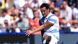 <p>STILL IN THE HUNT: Nicolas Sanchez marked his 100th cap with an emphatic win over Chile. Pic: Warren Little/Getty Images</p>