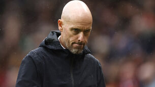 <p>WORK TO DO: Eric ten Hag is under pressure as United off to a bad start. </p>
