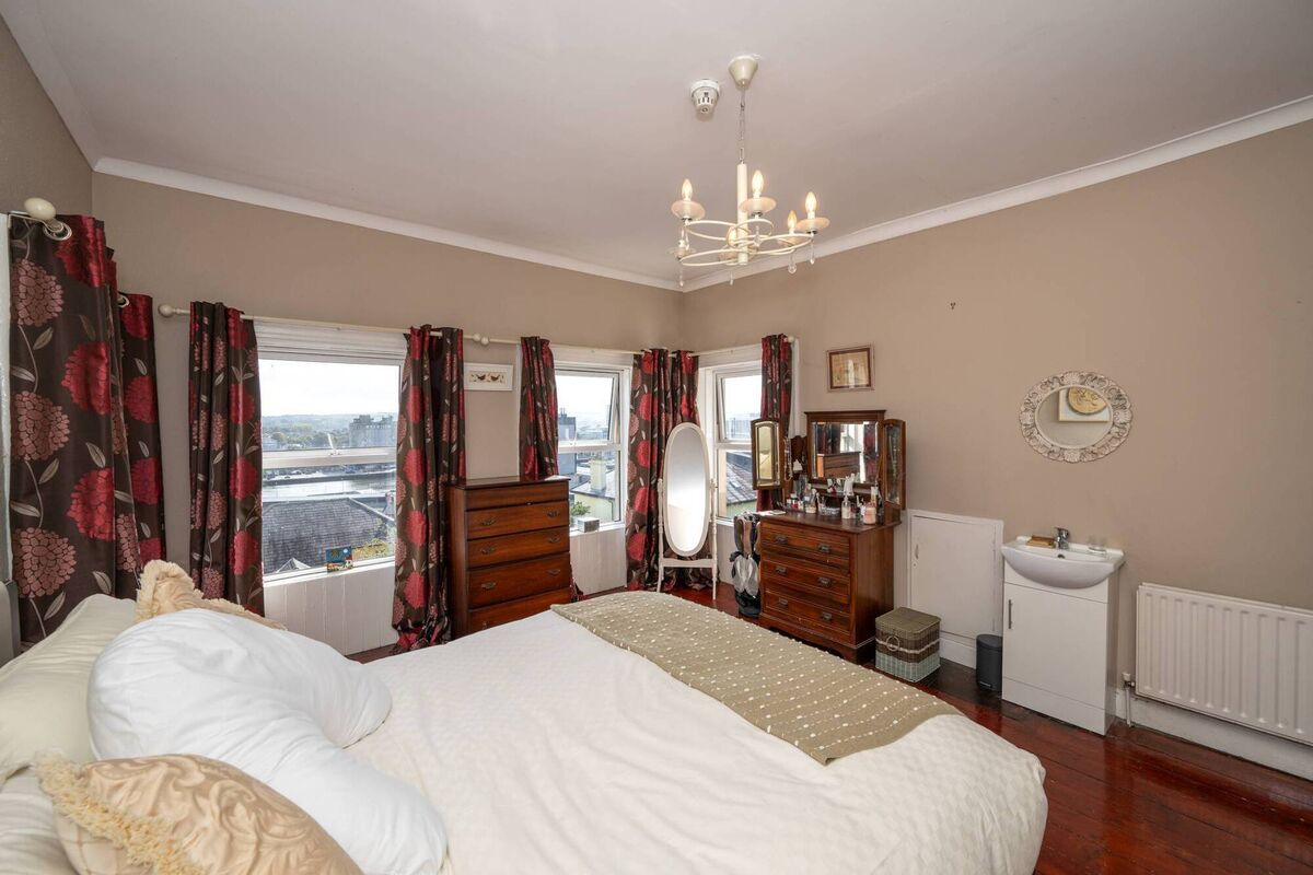 Room with a view: Main bedroom.