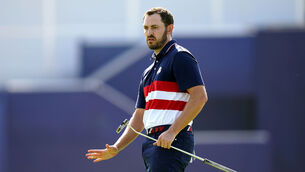 <p>ADJUSTING FOCUS: USA's Patrick Cantlay. Pic: Zac Goodwin/PA Wire.</p>