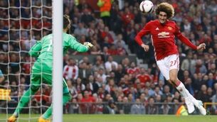 Marouane Fellaini squeezes Man United into decider