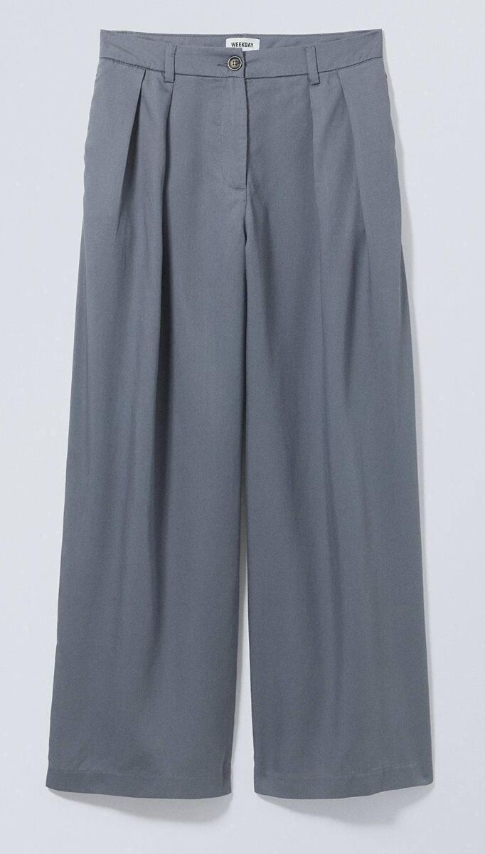 Grey Wide Leg Suit Trousers, €60, Weekday Grey Wide Leg Suit Trousers, €60, Weekday
