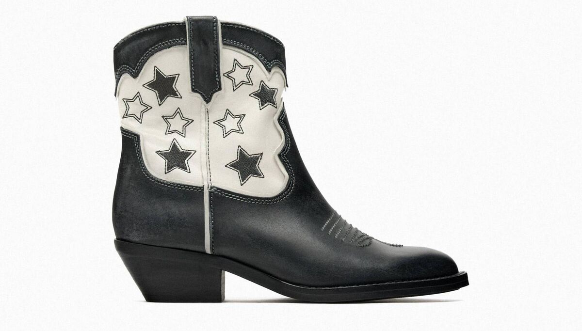 Leather Cowboy Boots, €89.95, Zara Leather Cowboy Boots, €89.95, Zara
