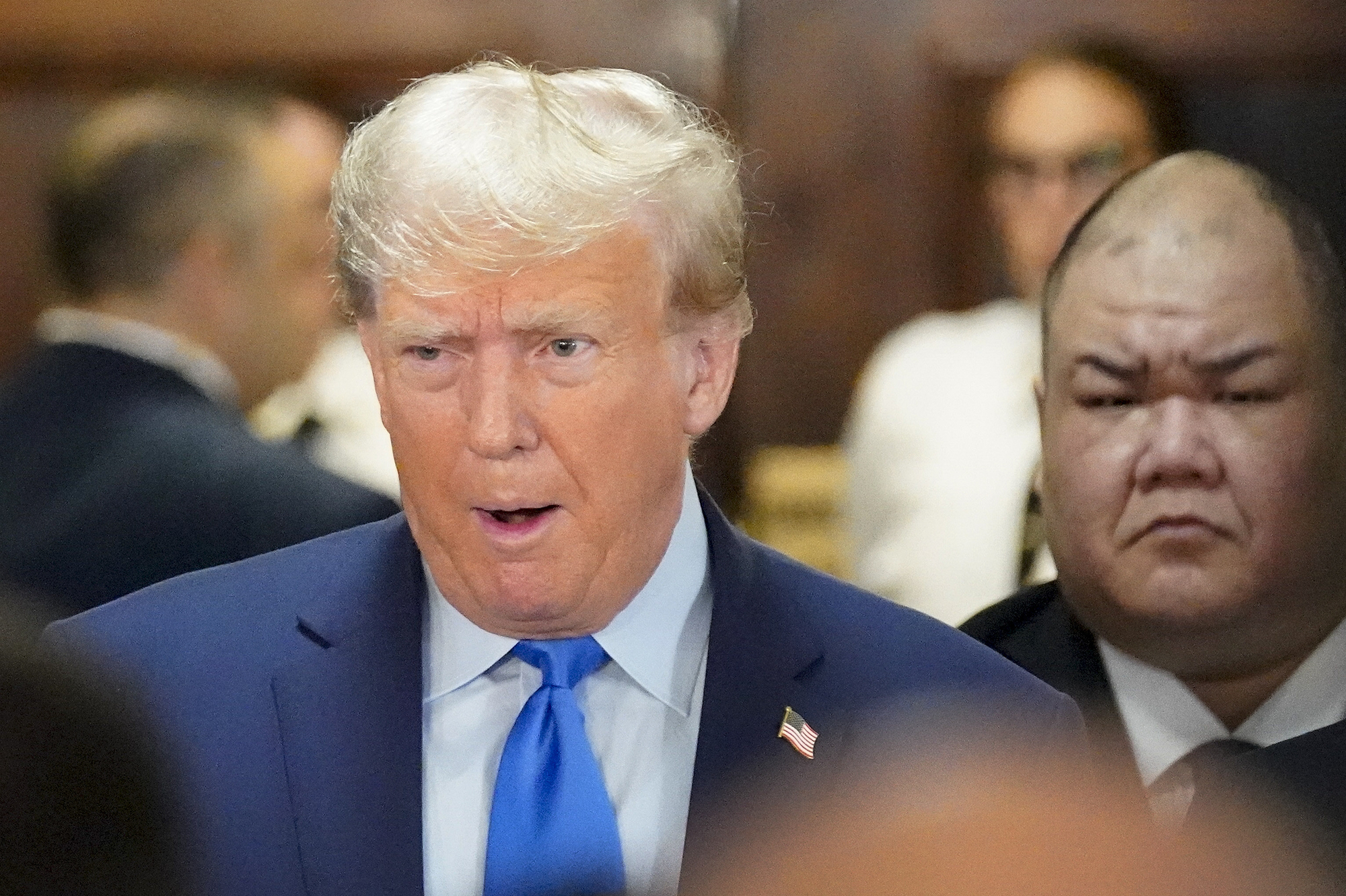 Donald Trump denounces case as ‘scam’ as he arrives for civil fraud trial