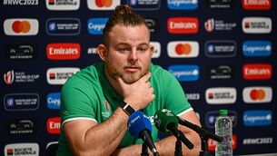 <p>MAKING THE MINUTES COUNT: Finlay Bealham during an Ireland rugby media conference at Complexe de la Chambrerie in Tours, France. Pic: Harry Murphy/Sportsfile</p>