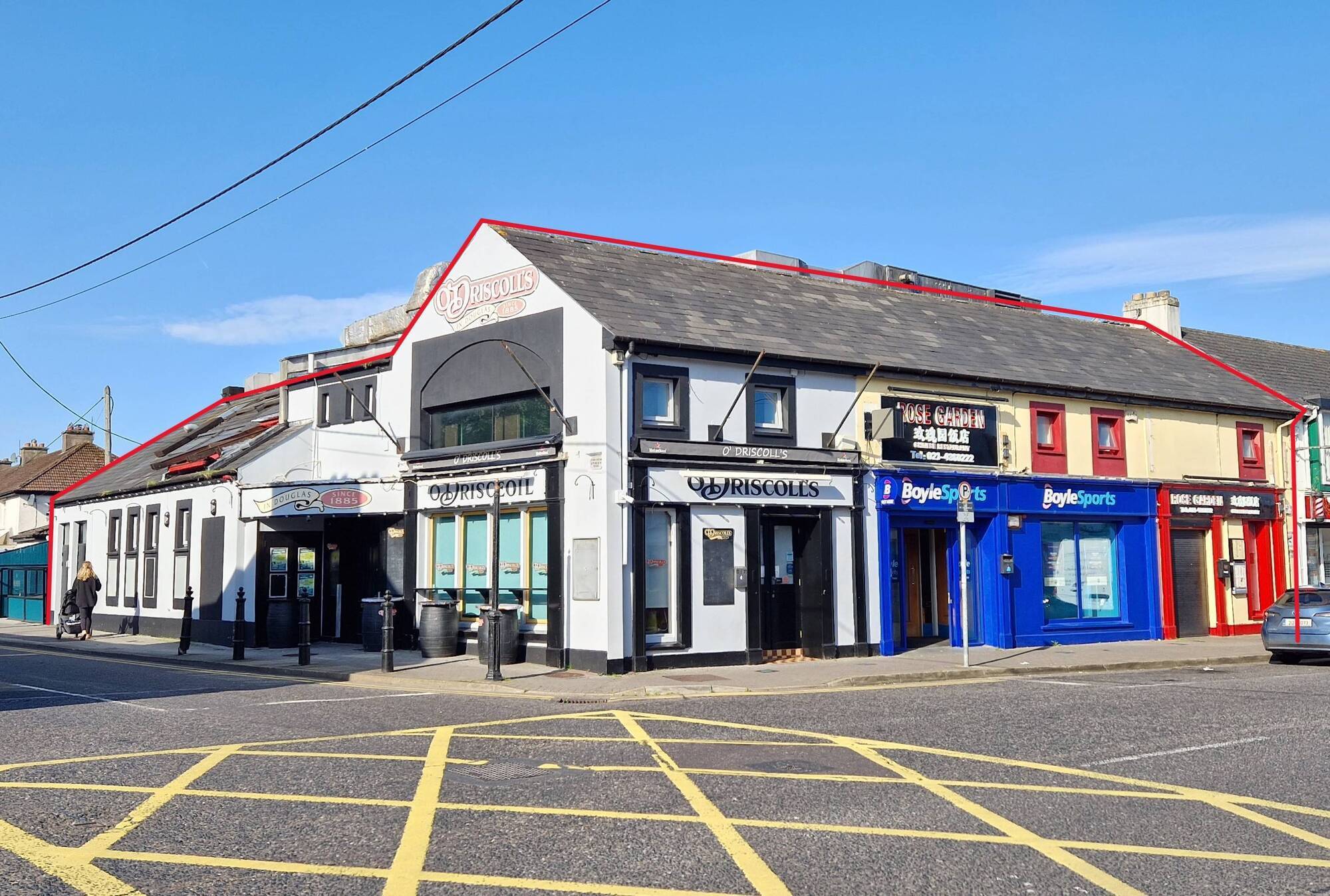 Going for the treble: Attractive threesome includes O’Driscoll’s pub in Douglas Village