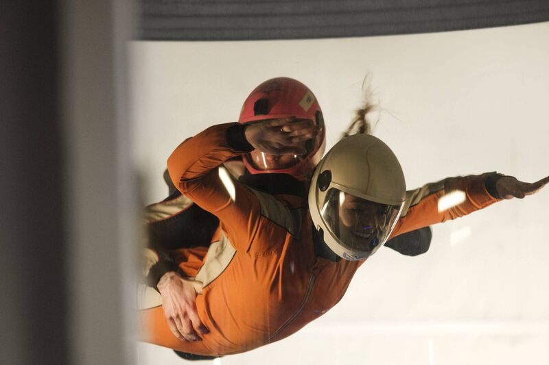Friends enjoying indoor skydiving at Let's Go Vertigo Friends enjoying indoor skydiving at Let's Go Vertigo