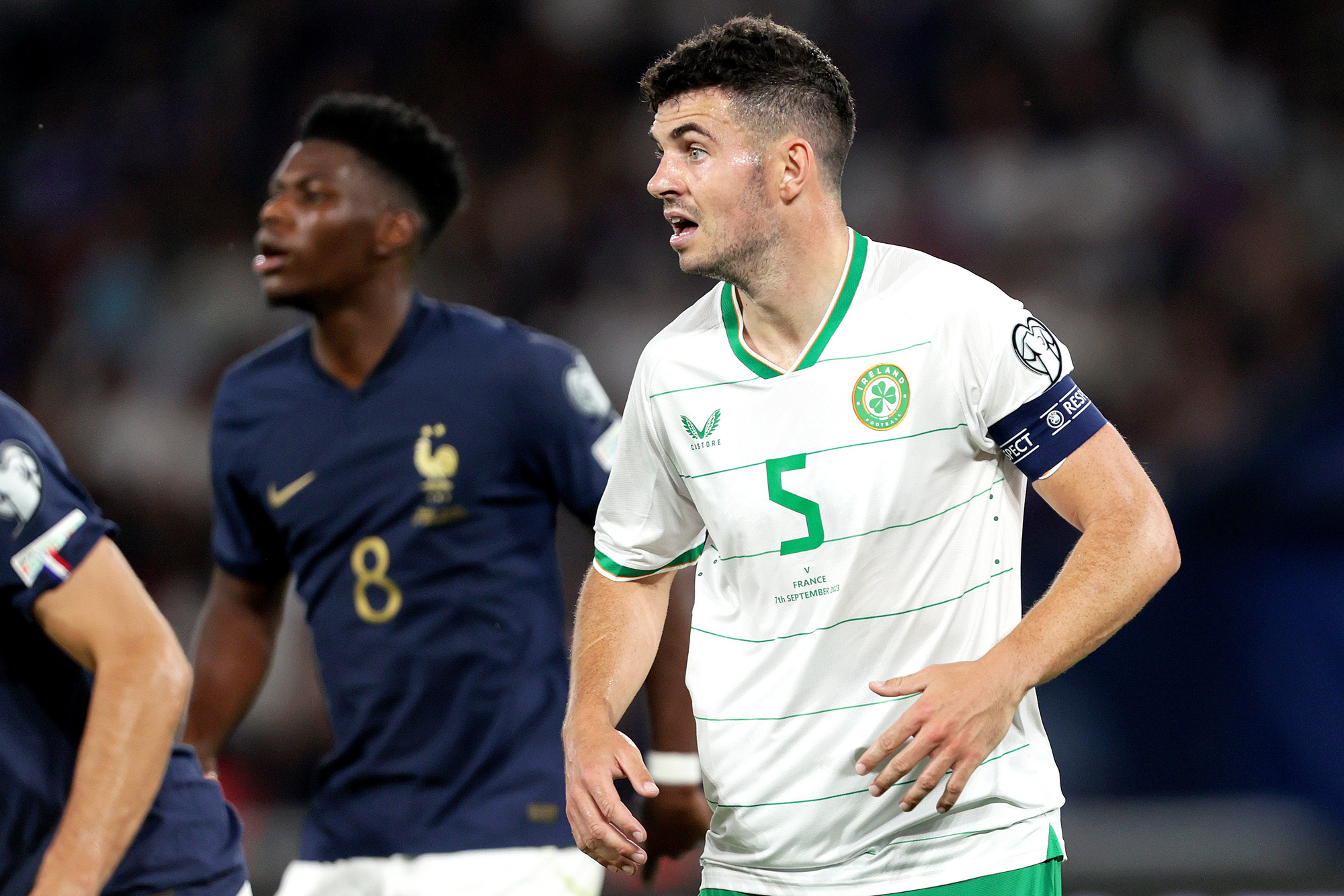 John Egan to see specialist after limping off in West Ham encounter 