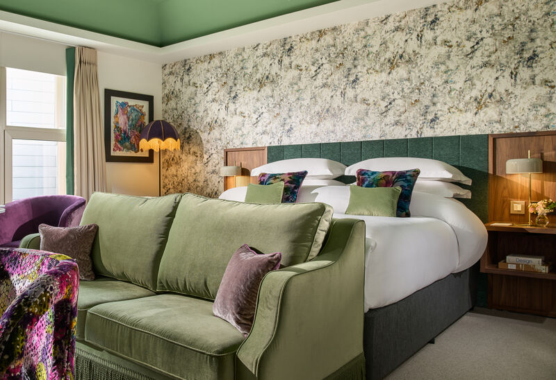 One of the newly-refurbished bedrooms at Dublin's Dylan Hotel. One of the newly-refurbished bedrooms at Dublin's Dylan Hotel.