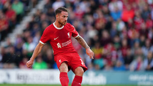 Alexis Mac Allister has had to fill an unfamiliar role in Liverpool’s midfield (Mike Egerton/PA)