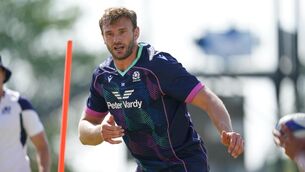 <p>OLD SPARRING PARTNER: Scotland's Richie Gray during a training session. Pic: David Davies/PA Wire</p>
