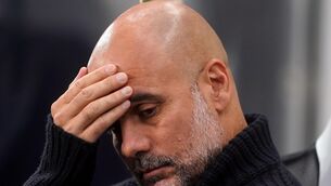 <p>PLENTY TO PONDER: Manchester City manager Pep Guardiola is grappling with a midfield conundrum for Manchester City's visit to an Arsenal side he believes have established themselves among the Premier League elite once again. Pic: Owen Humphreys/PA Wire.</p>