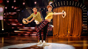 <p>Angela Scanlon and Carlos Gu top Strictly Come Dancing leader board (Guy Levy/BBC/PA)</p>
