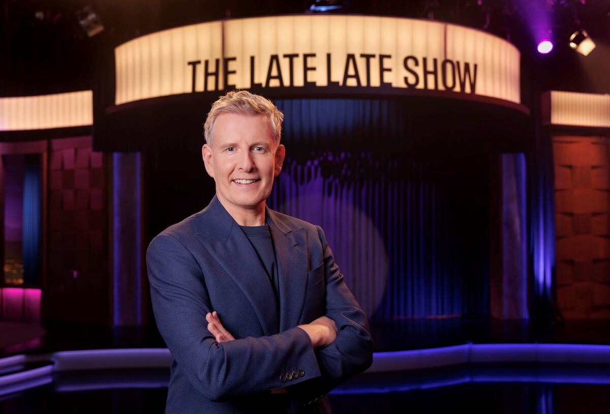 Patrick Kielty on the new set of The Late Late Show.