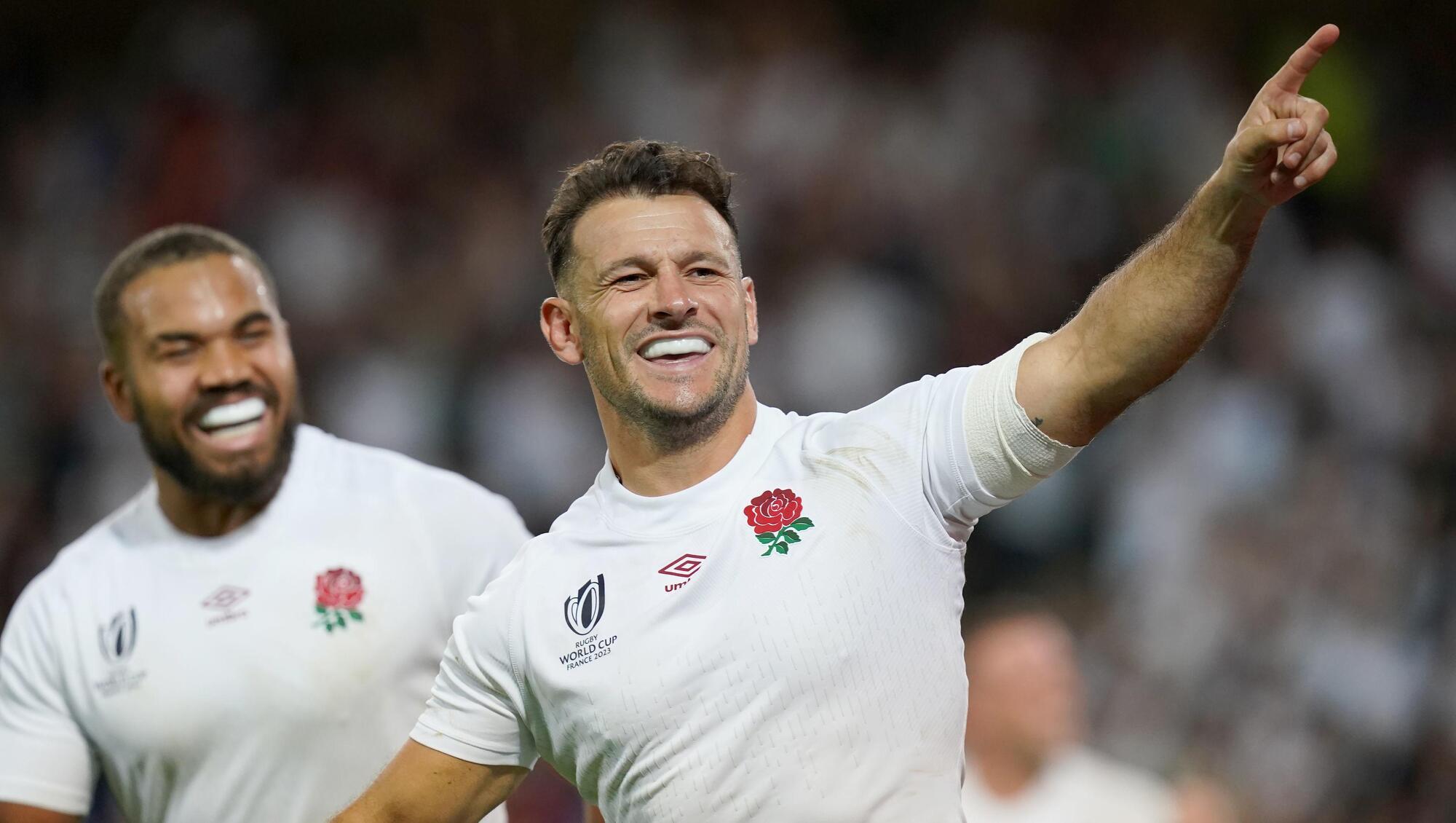 NARROW ESCAPE: England's Danny Care celebrates scoring his side's second try against Samoa. Pic: Gareth Fuller/PA Wire
