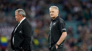 <p>BRAINS TRUST: New Zealand coach Joe Schmidt, (right) alongside New Zealand head coach Ian Foster. Pic: David Davies/PA Wire</p>
