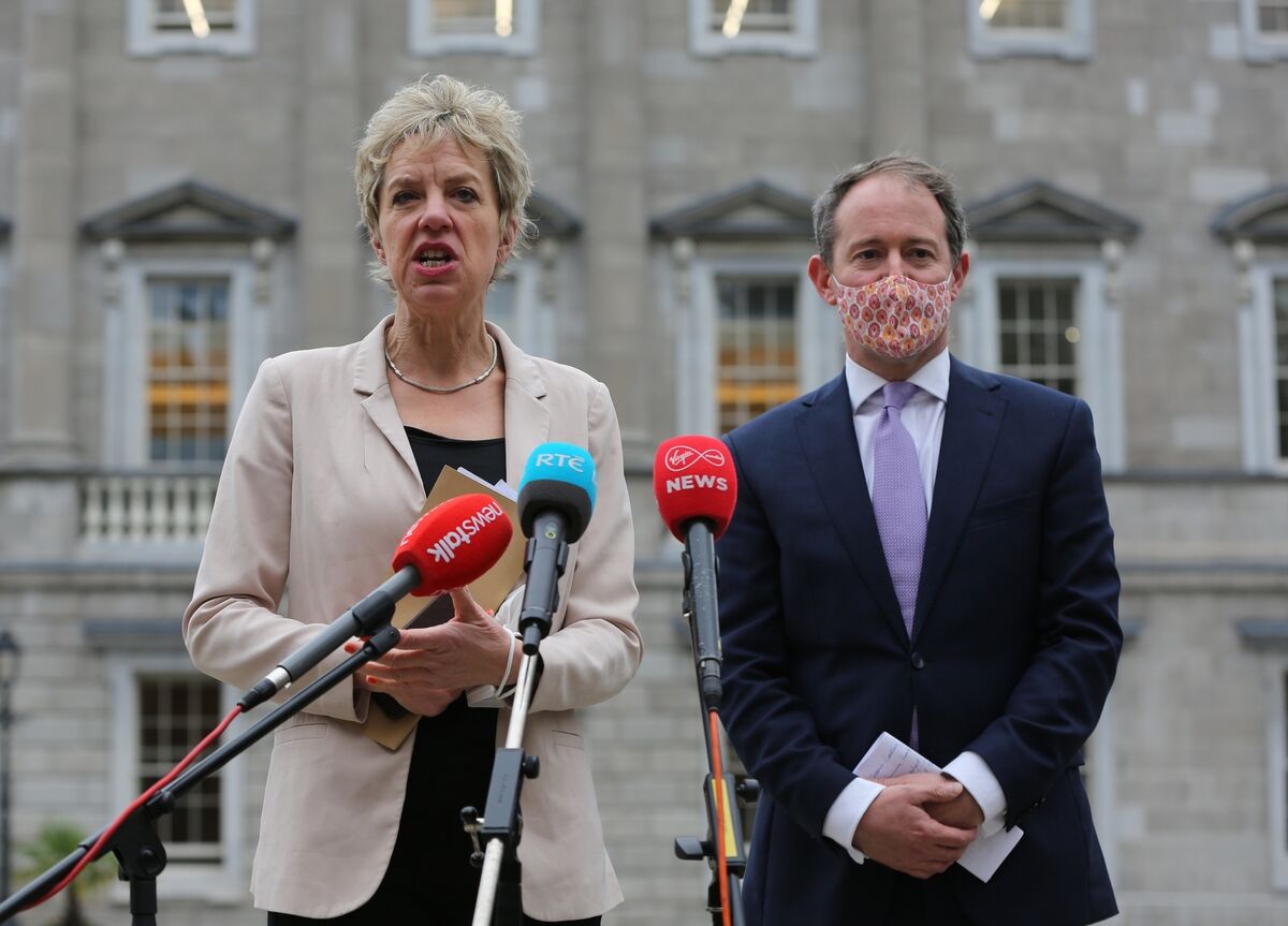 Labour leader Ivana Bacik with Seán Sherlock. Picture: Gareth Chaney /Collins Photos