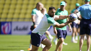 <p>Ireland hooker Ronan Kelleher is playing at his first Rugby World Cup (Andrew Matthews/PA)</p>