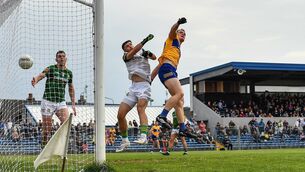 <p>WORTH A TRY: Pearse Lillis of Clare beats Meath goalkeeper Harry Hogan to the ball to score a goal. A bonus point could see more attack-minded games and greatly enhance the excitement of a season. Pic: Seb Daly/Sportsfile</p>