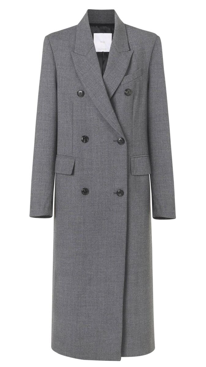 Double-breasted wool coat, Mango, €179.99