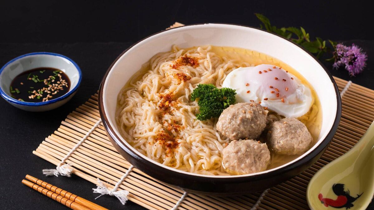 Pork Meatball Ramen Bowl