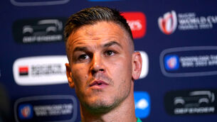 <p>FULL STEAM AHEAD: Ireland’s Johnny Sexton is targeting victory over New Zealand Pic: David Davies/PA</p>