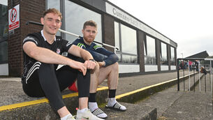 <p>YOUTH AND EXPERIENCE: Eoin Moloney and Conor Lehane at the Midleton press morning at Clonmult Memorial Park, Midleton. Pic: Dan Linehan</p>