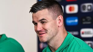 <p>RESPECT: Jonathan Sexton during an Ireland Rugby media conference at Stade Omnisports des Fauvettes in Domont. Photo by Harry Murphy/Sportsfile</p>