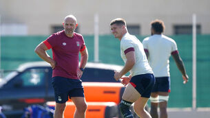 <p>FARRELL GAMBLE: Owen Farrell during a training session. Pic: Mike Egerton/PA Wire.</p>