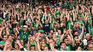 <p>Huge numbers of Irish supporters are expected to make the journey to France for the mammoth quarter final tie against New Zealand. Picture: Harry Murphy/Sportsfile</p>