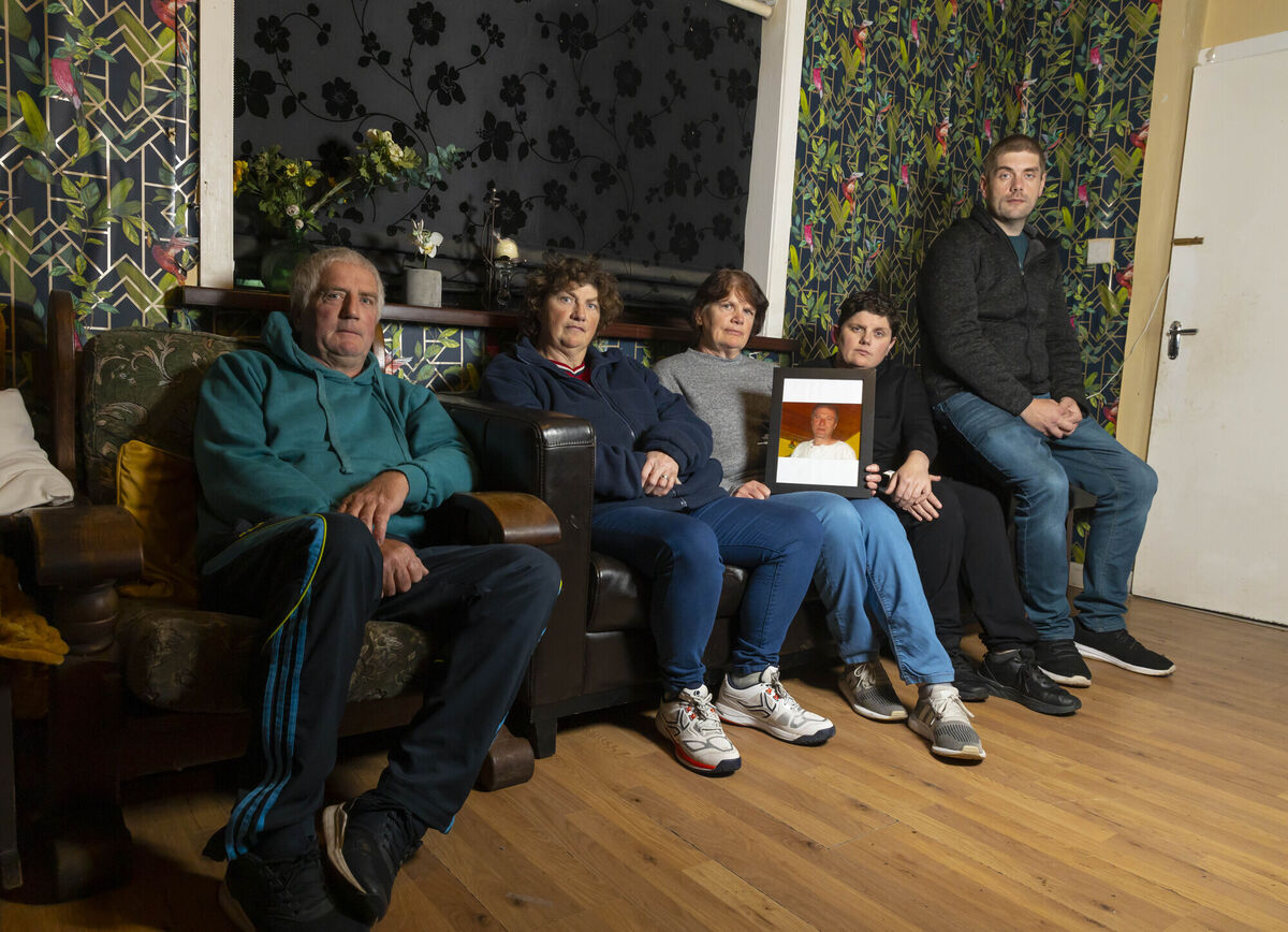 The brothers and sisters of Jamie Weldon: Billy, Monica, Frances, Fiona, and Sean. Picture: Patrick Browne The brothers and sisters of Jamie Weldon: Billy, Monica, Frances, Fiona, and Sean. Picture: Patrick Browne