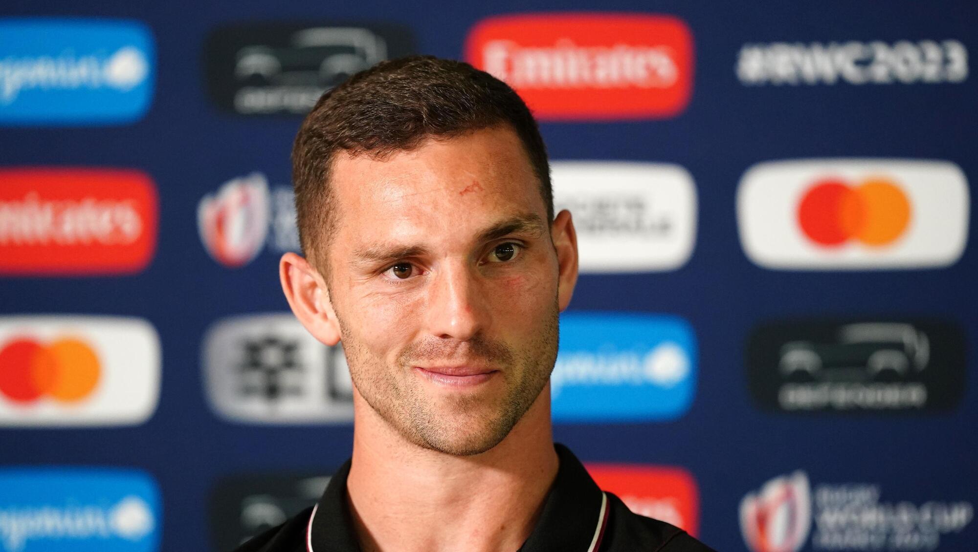 Wales' George North during a press conference at the Stade Mayol in Toulon.