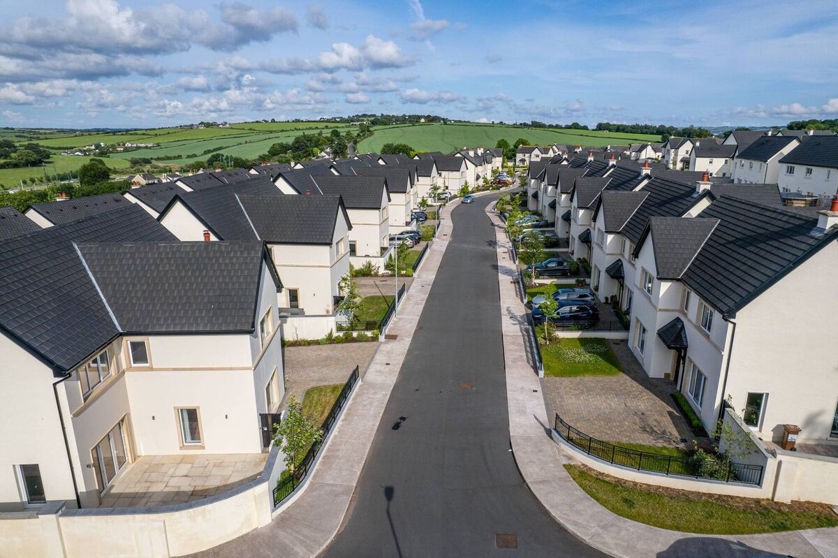 A new street within Kerry Pke's Clonlara: the development has internal access to a national school A new street within Kerry Pke's Clonlara: the development has internal access to a national school