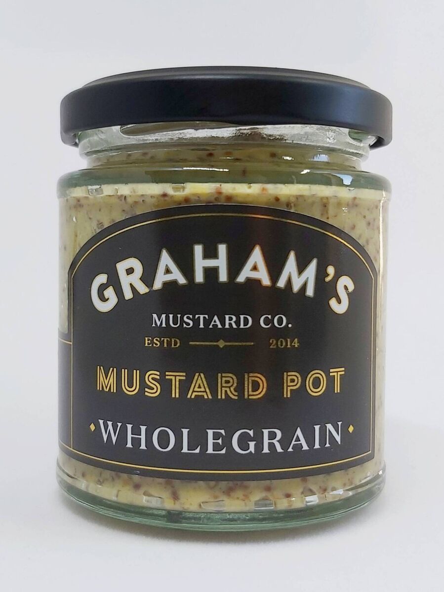 Graham's Wholegrain Mustard: part of an excellent of The Menu's lately Graham's Wholegrain Mustard: part of an excellent of The Menu's lately
