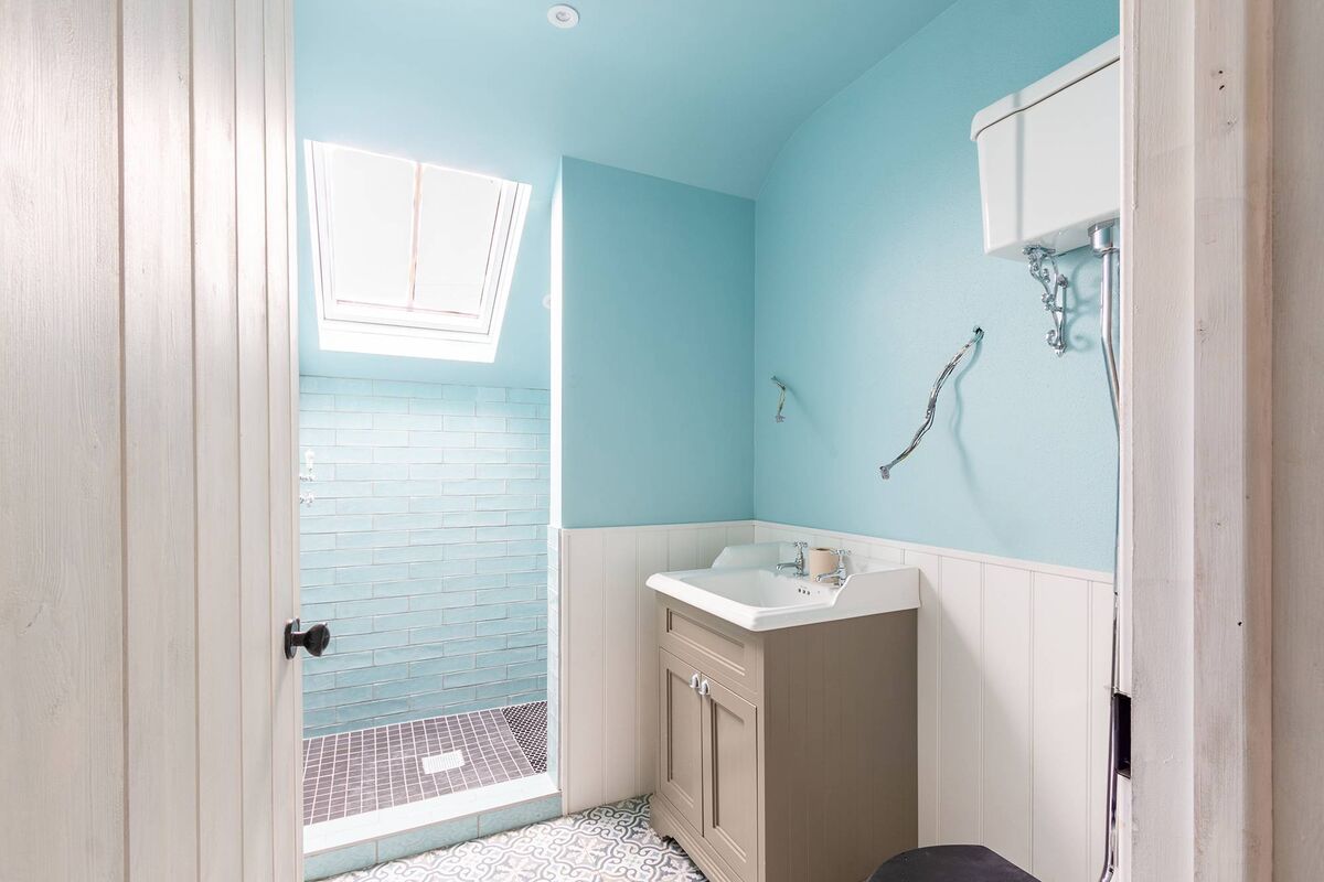 Almost completed bathroom Almost completed bathroom