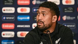 <p>KIND WORDS: Ardie Savea during a New Zealand media conference in Paris. </p>