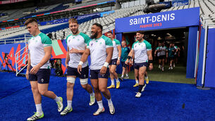<p>D-DAY: Dan Sheehan, Iain Henderson and Bundee Aki. Pic: ©INPHO/Dan Sheridan</p>