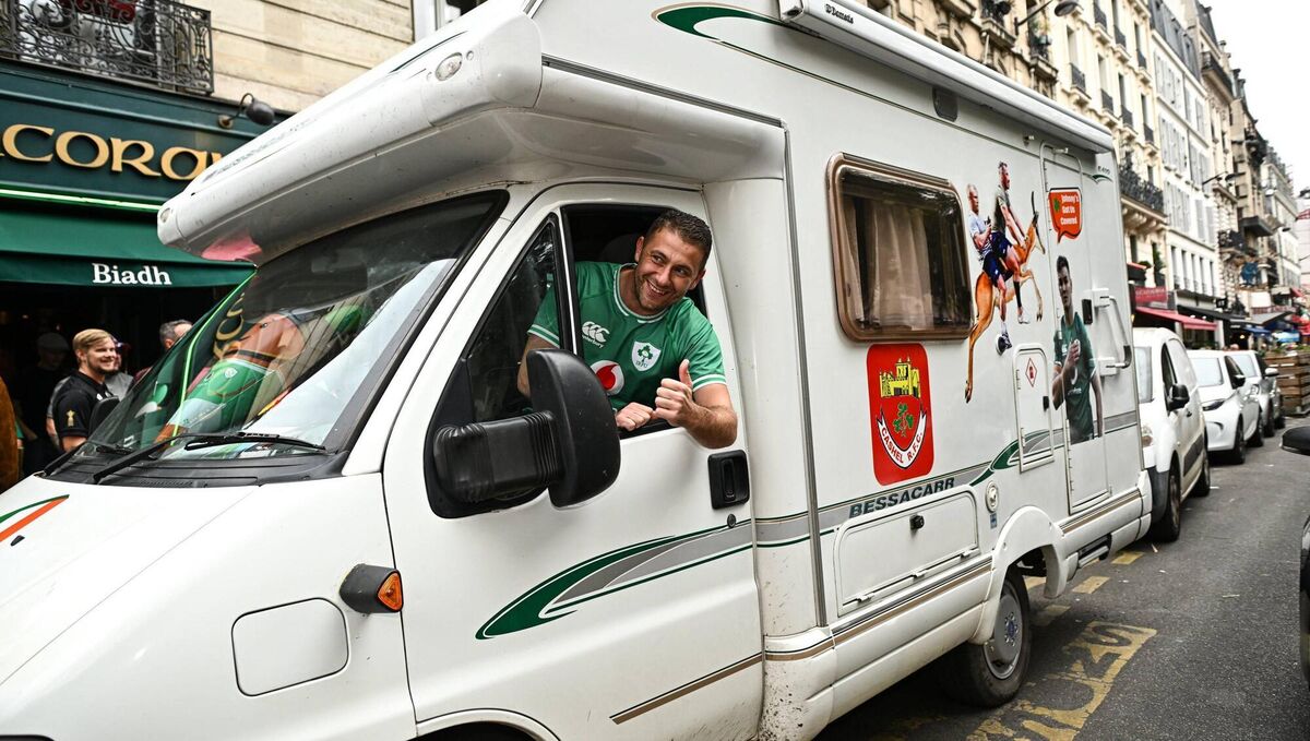 ROADSHOW: Ed Ryan from Cashel with his campervan in the famed Montmartre district of Paris ahead of Saturday's game. Ed spent two days driving the van from Tipperary and said it's a long way... ROADSHOW: Ed Ryan from Cashel with his campervan in the famed Montmartre district of Paris ahead of Saturday's game. Ed spent two days driving the van from Tipperary and said it's a long way...