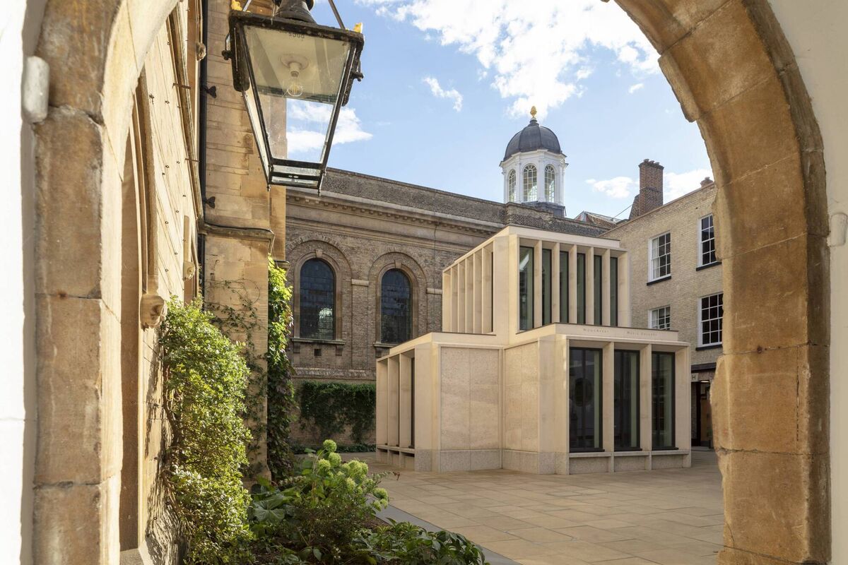 The Song School, Trinity Hall, Cambridge, designed by Níall McLaughlin. Picture: Nick Kane