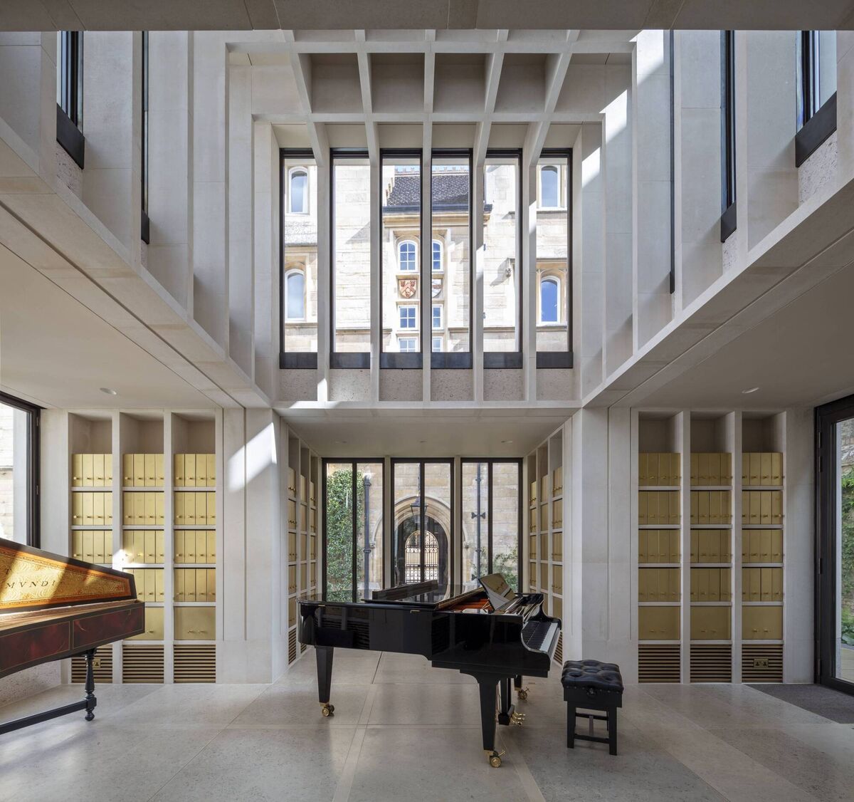 Interior: The stone-built music space for Trinity Hall, Cambridge. Picture: Nick Kane