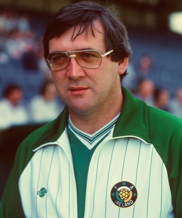 Eoin Hand in 1984 as the Ireland boss.