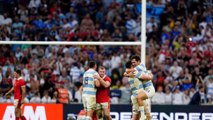 <p>KNOCK-OUT KNOW-HOW: Argentina's players celebrate after the Rugby World Cup 2023 quarter-final. Pic: Mike Egerton/PA Wire.</p>