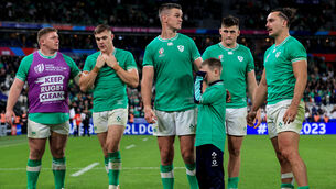 <p>WHAT OF THE FUTURE? Ireland's Tadhg Furlong, Garry Ringrose and Jonathan Sexton, Luca Sexton, along with Dan Sheehan and James Lowe. Pic: ©INPHO/Dan Sheridan</p>
