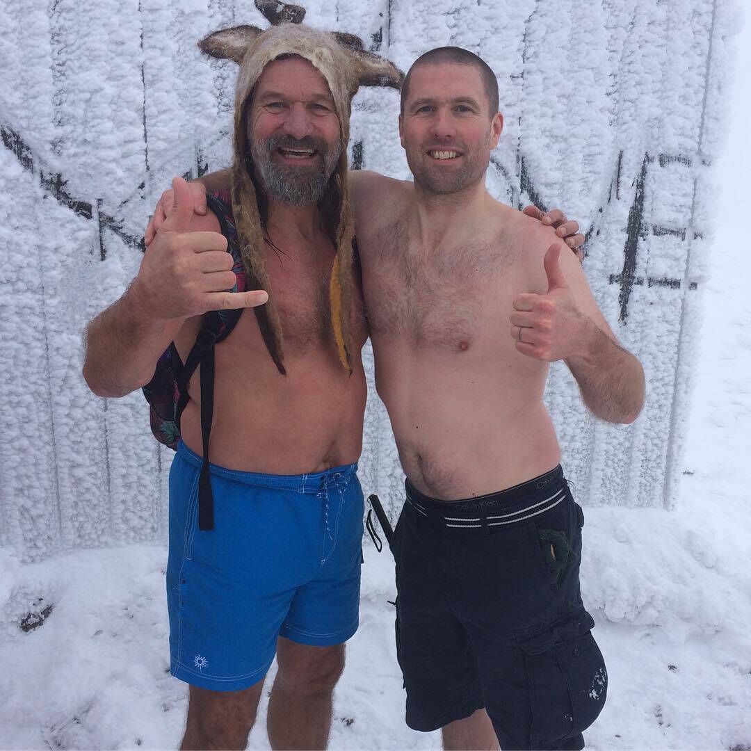 NĂall Ă MurchĂș with Wim Hof, the Dutch man known as The Iceman NĂall Ă MurchĂș with Wim Hof, the Dutch man known as The Iceman
