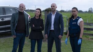 <p>L-R: Liam Carney as Joseph Martin, Michelle Fairley as Judge Hannah Martin, Richard Flood as Detective Theo Richter and Acushla-Tara Kupe as Detective Sargent Diana Huia in The Gone; Sunday, 9.30pm; RTÉ One</p>
